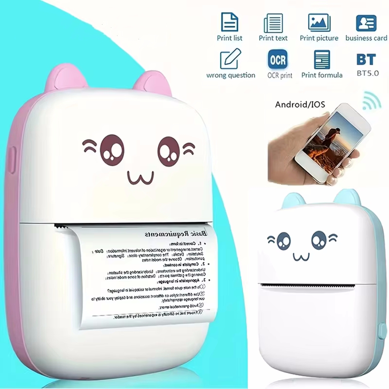 Mini Pocket Thermal Printer Paper Roll - Mini taşınabilir termal yazıcı baskı fotoğraf