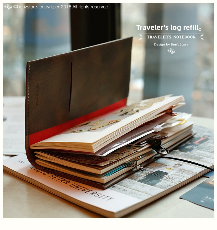 Vintage Leather Journal Notebook - Fromthenon Standart ve Pasaport Boyutunda TN