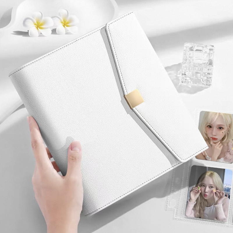 Kpop Photo Card Binder 3 Inch - Hafif Lüks Platin A5 Ciltli Defter