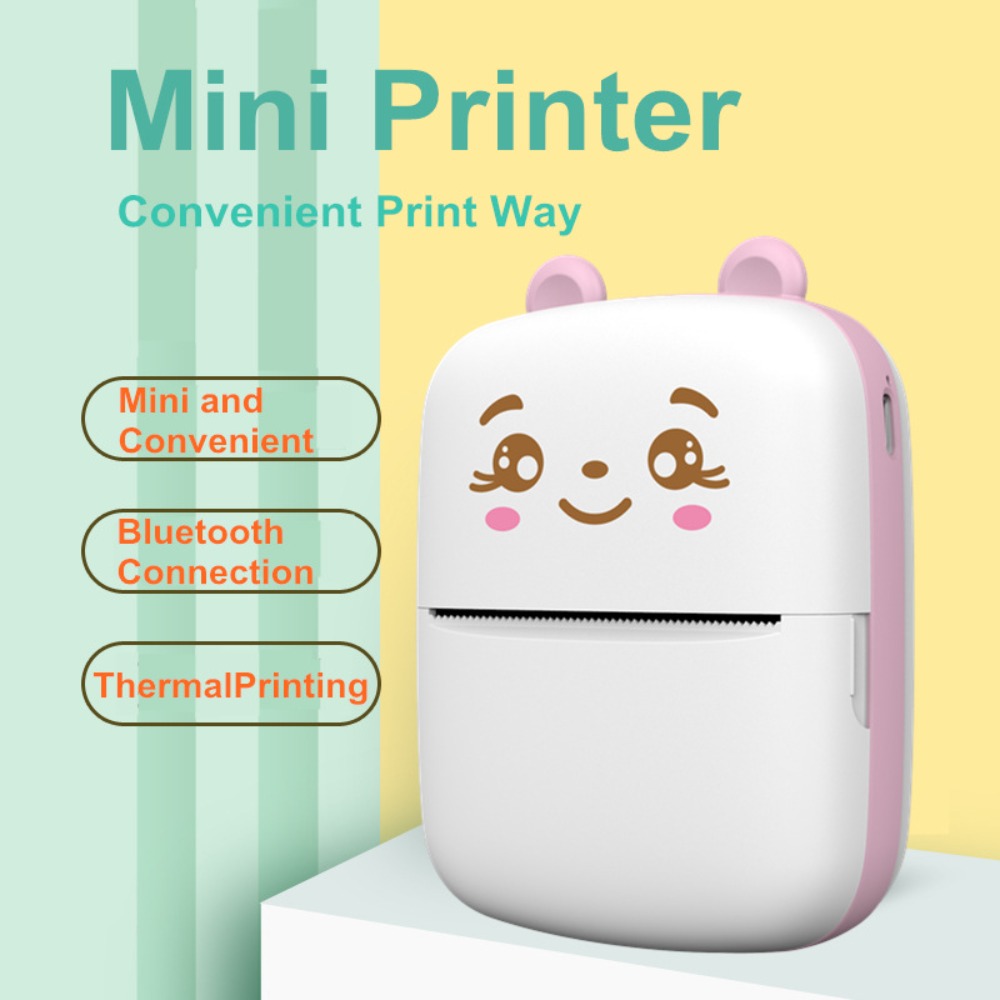 Mini Pocket Thermal Printer Paper Roll - Mini Taşınabilir Cep Mürekkepsiz Termal Yazıcı