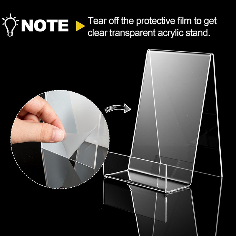 Clear Acrylic Book Stand Holder - 1 Adet Akrilik Çizgi Roman Sergileme