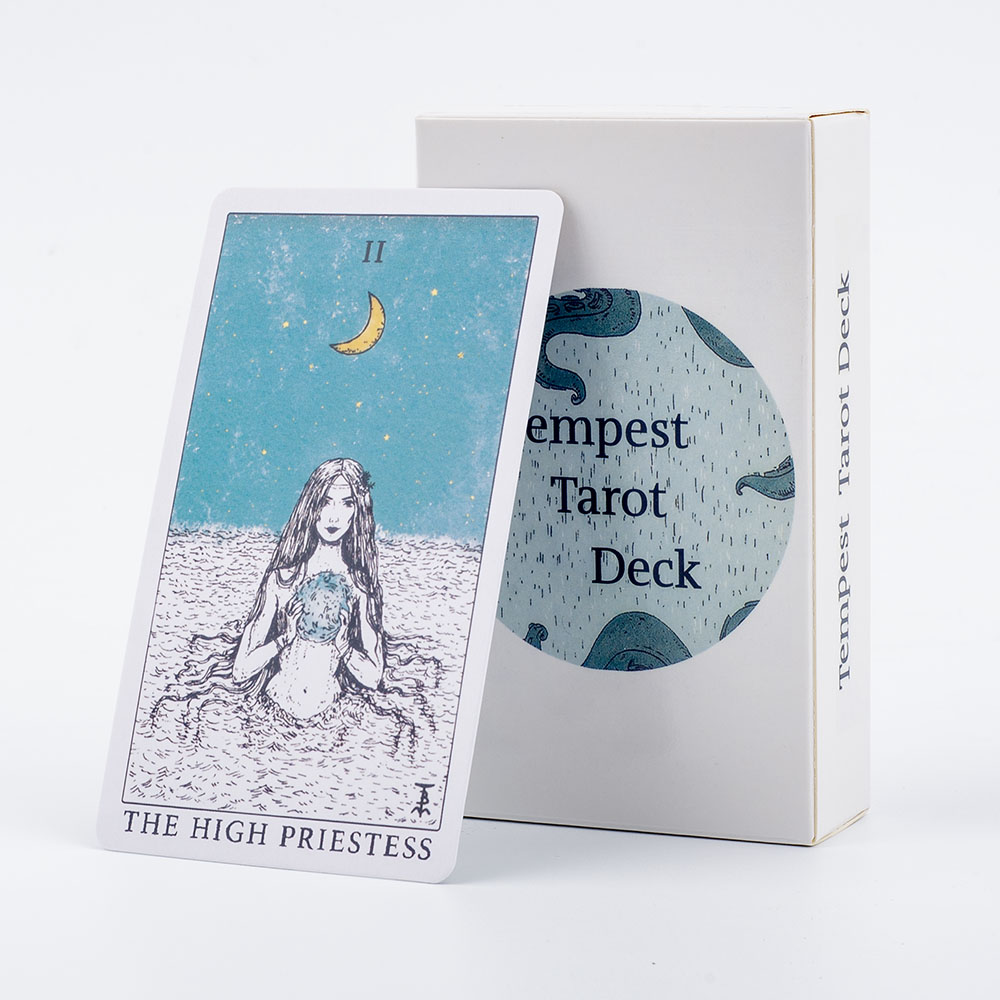 Tarot Deck With Guidebook - Okyanus temalı Tempest Tarot güverte 78