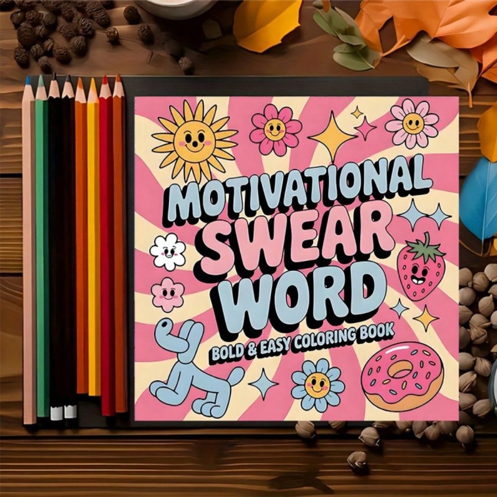 Motivasyonel Yemin Sözlü Renkl - Adult Coloring Book Stress Relief incelemesi ve fiyatı