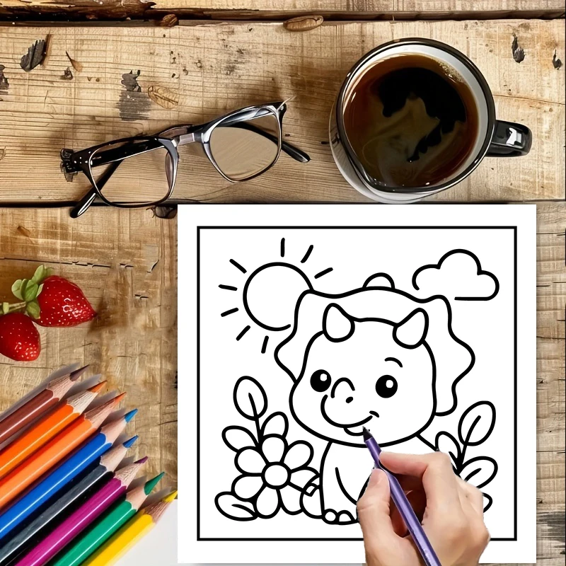 Yetişkinler için Kolay Dinozor - Adult Coloring Book Stress Relief incelemesi ve fiyatı