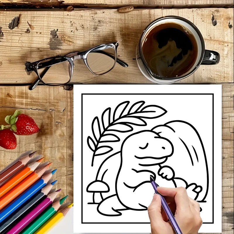 Yetişkinler için Kolay Dinozor - Adult Coloring Book Stress Relief incelemesi ve fiyatı