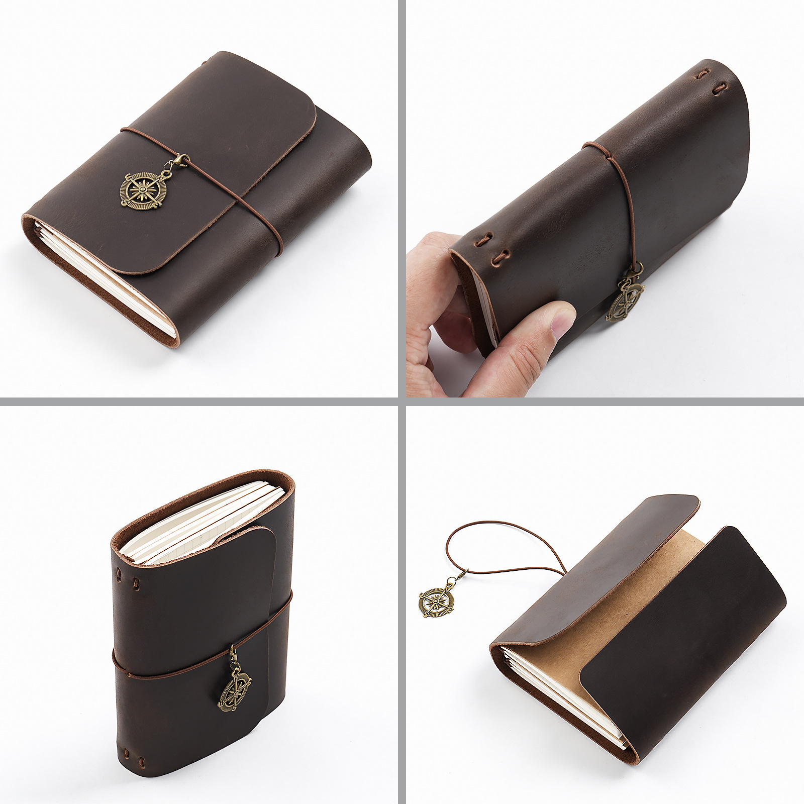 Yeni Varış Üçlü Katlanır TN Ge - Vintage Leather Journal Notebook incelemesi ve fiyatı