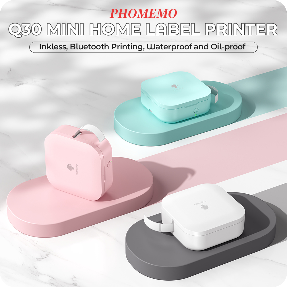 【Yeni】Phomemo Q30 Mini Etiket  - Mini Pocket Thermal Printer Paper Roll incelemesi ve fiyatı