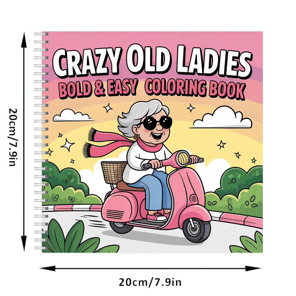 Yetişkinler İçin Çılgın Yaşlı  - Adult Coloring Book Stress Relief incelemesi ve fiyatı