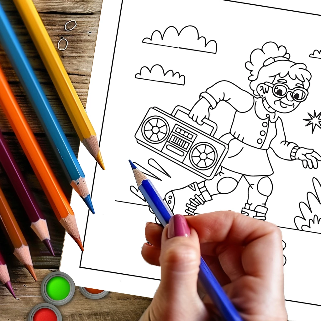 Yetişkinler İçin Çılgın Yaşlı  - Adult Coloring Book Stress Relief incelemesi ve fiyatı
