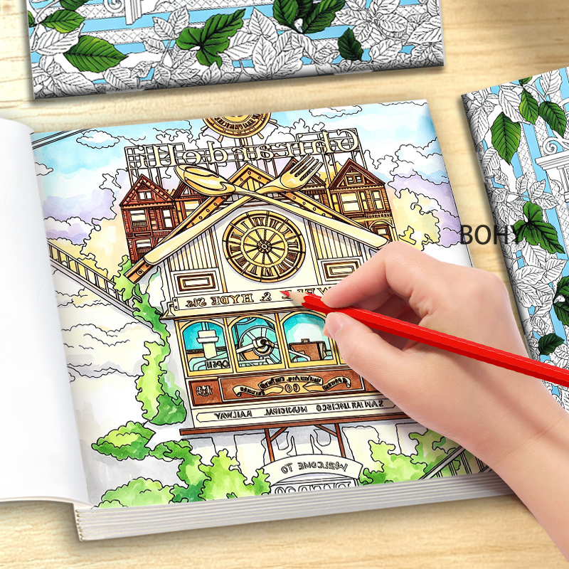Zaman Yolculuğu Temalı Boyama  - Adult Coloring Book Stress Relief incelemesi ve fiyatı