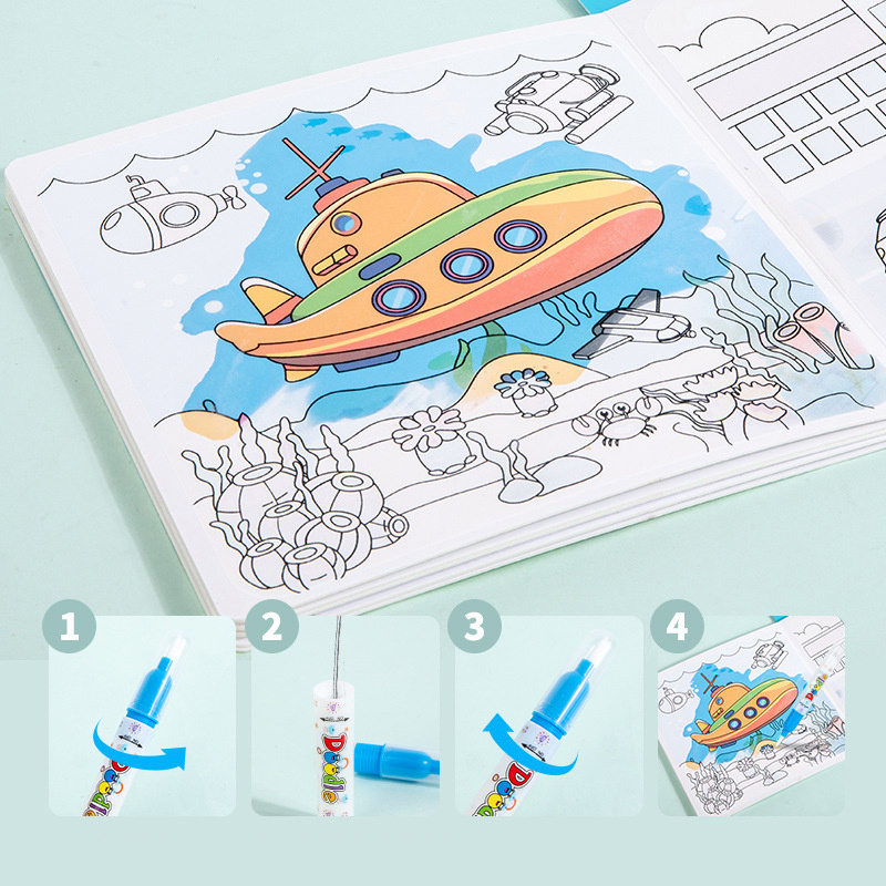 Büyülü Kitap Su Çizim Montesso - Reusable Water Magic Coloring Book incelemesi ve fiyatı