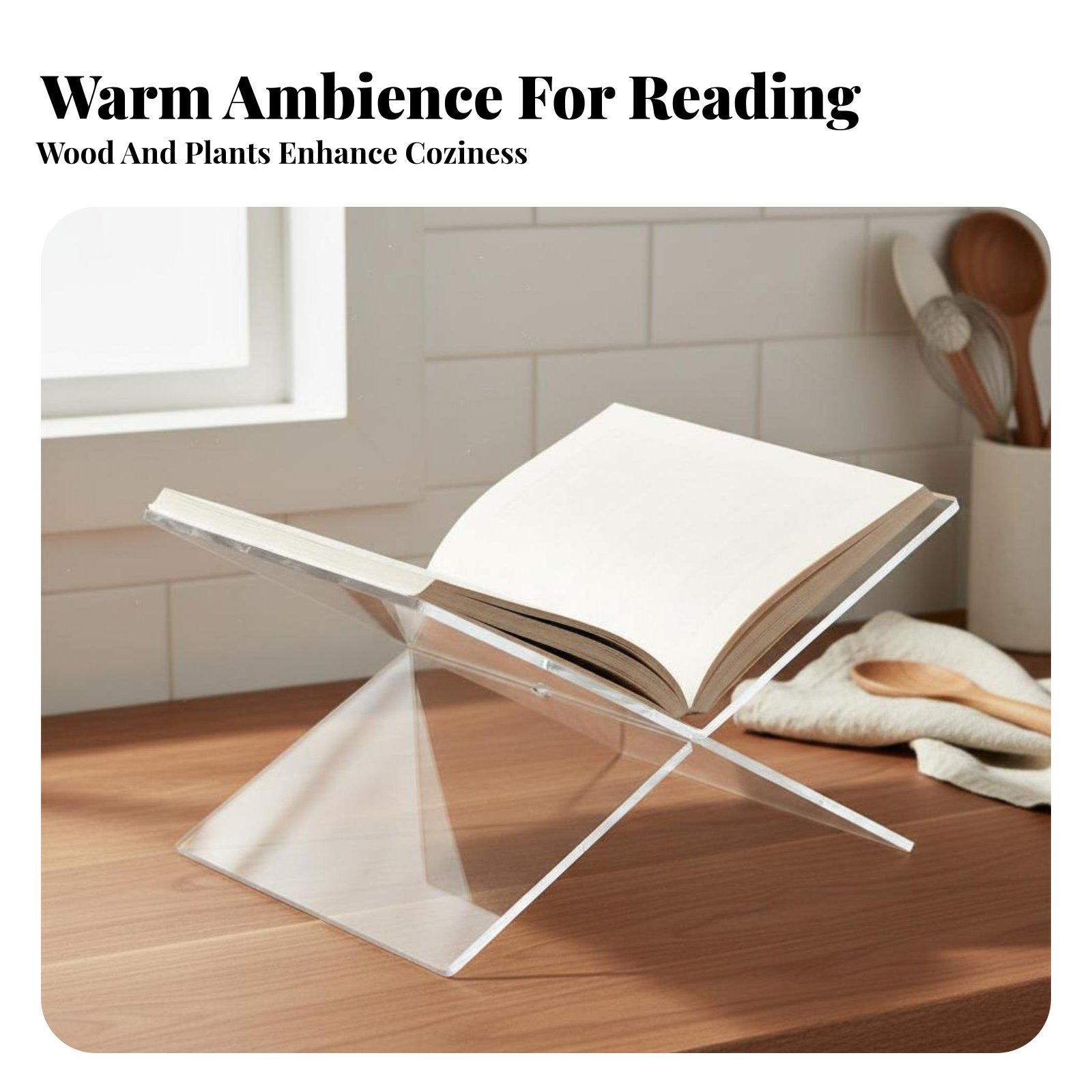 Akrilik Kitap Standı Kalın Şef - Clear Acrylic Book Stand Holder incelemesi ve fiyatı