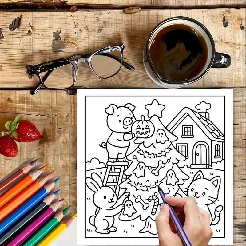 Yetişkinler İçin Çok Sevimli K - Adult Coloring Book Stress Relief incelemesi ve fiyatı