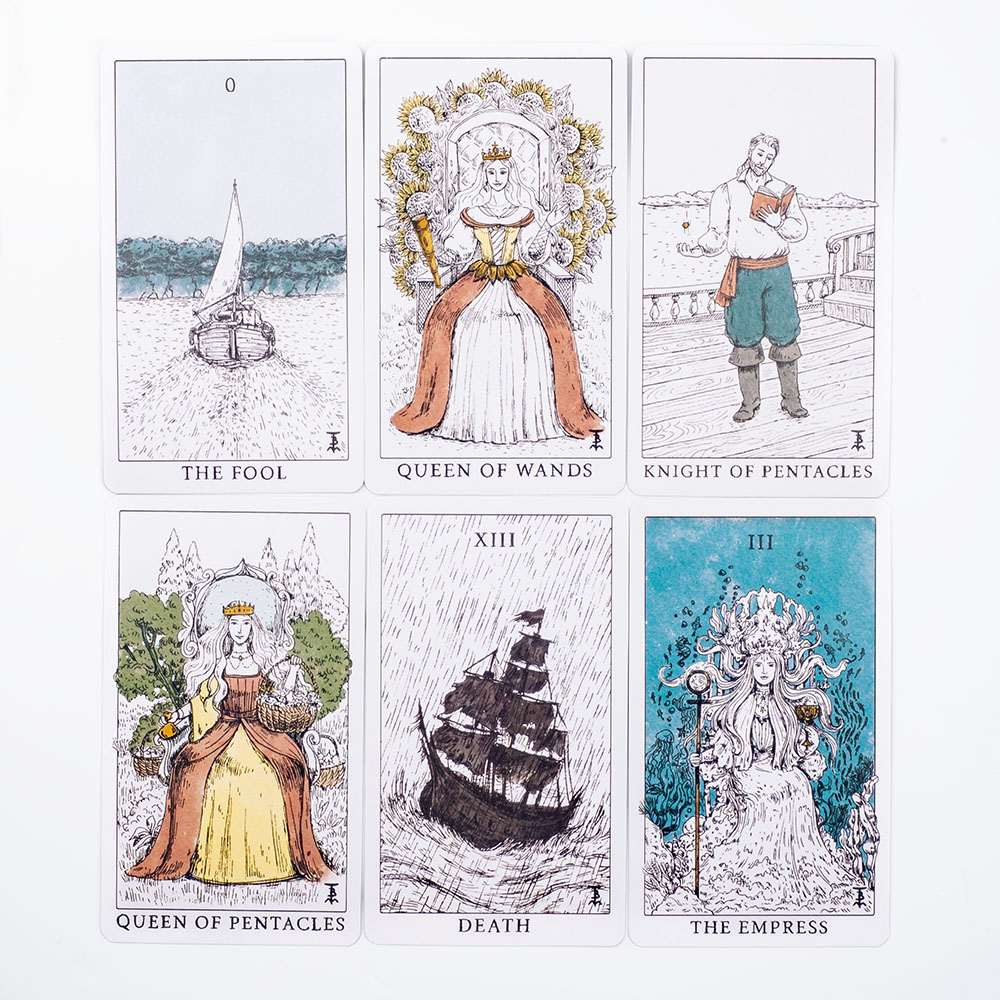 Okyanus temalı Tempest Tarot g - Tarot Deck With Guidebook incelemesi ve fiyatı