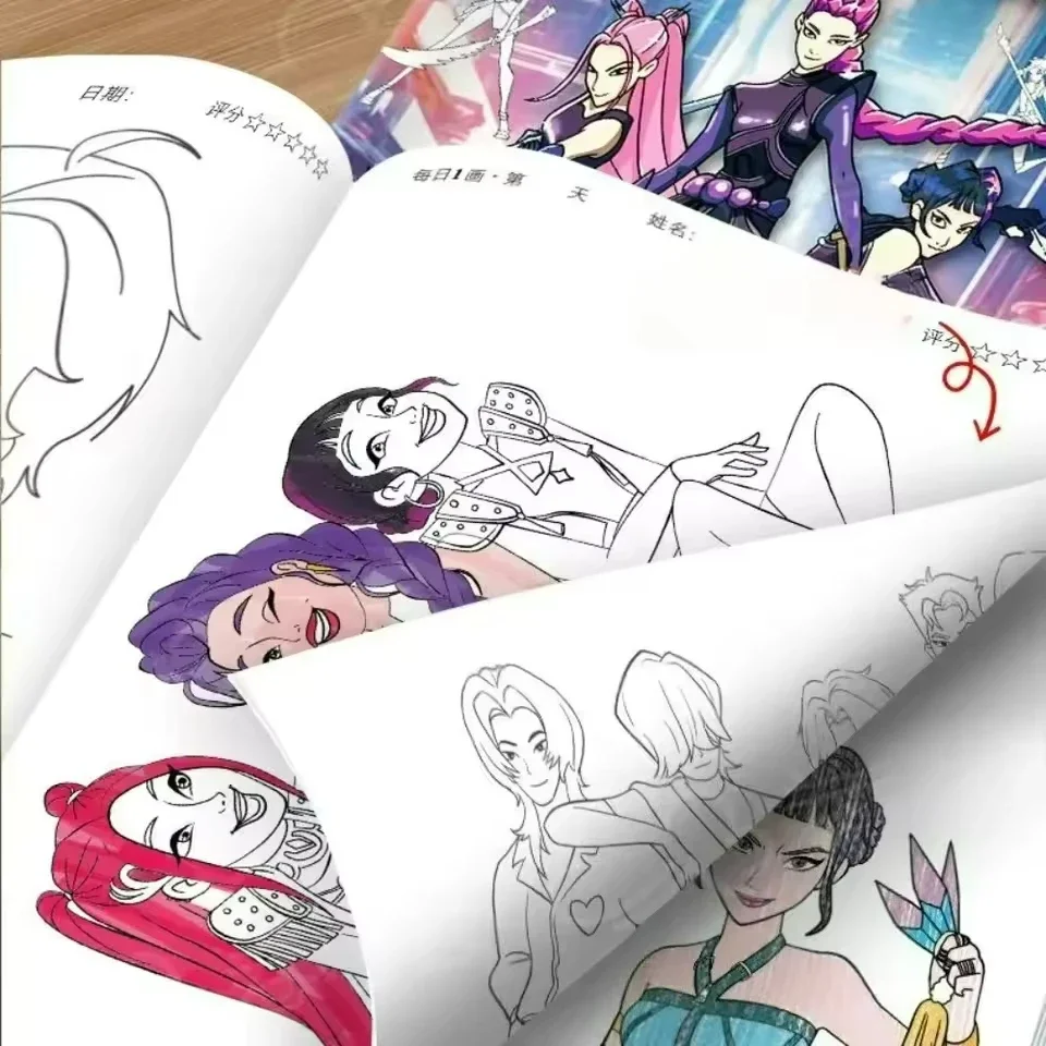 Anime Kızlar Lumi Mila Zoi Avc - Adult Coloring Book Stress Relief incelemesi ve fiyatı